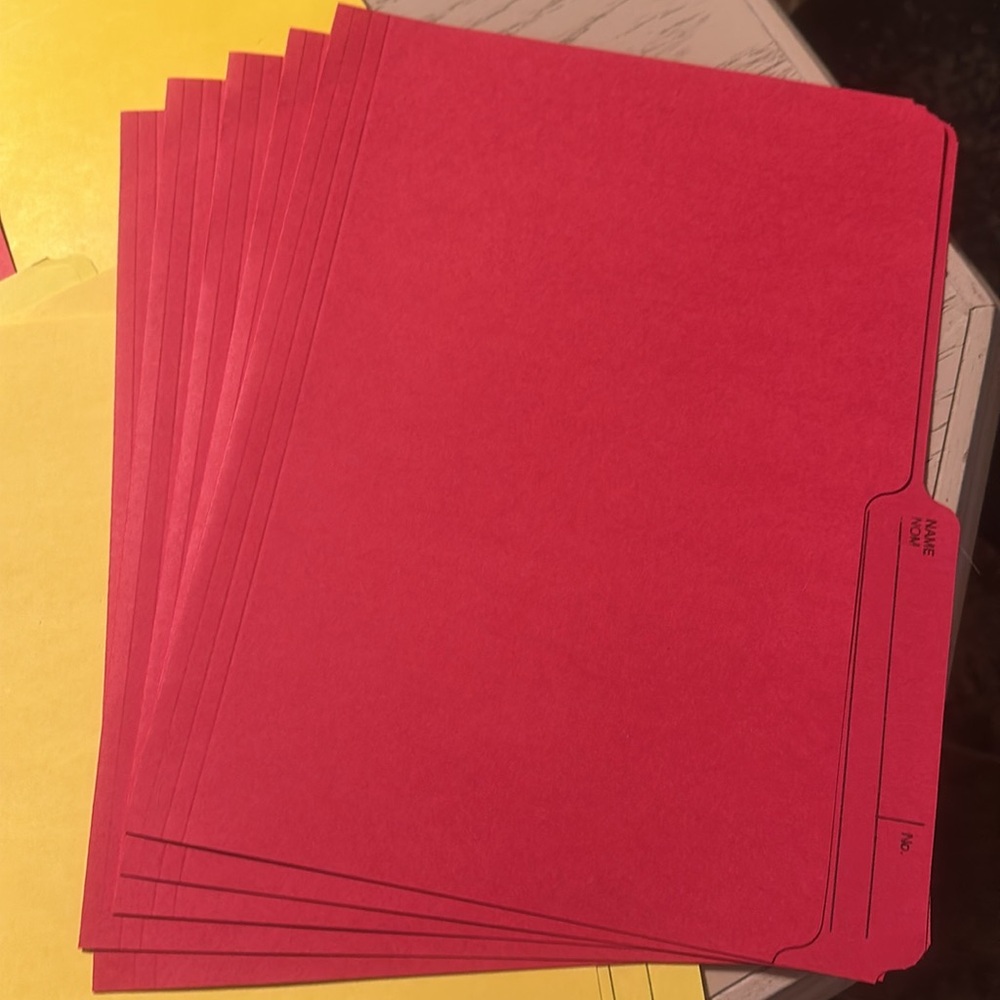 ⭐️2/$12⭐️ 24 File folder set and hanging folder - Picture 3 of 5